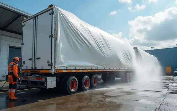 Nettoyage de bâche de terrasse et de camion en Belgique – BoBache